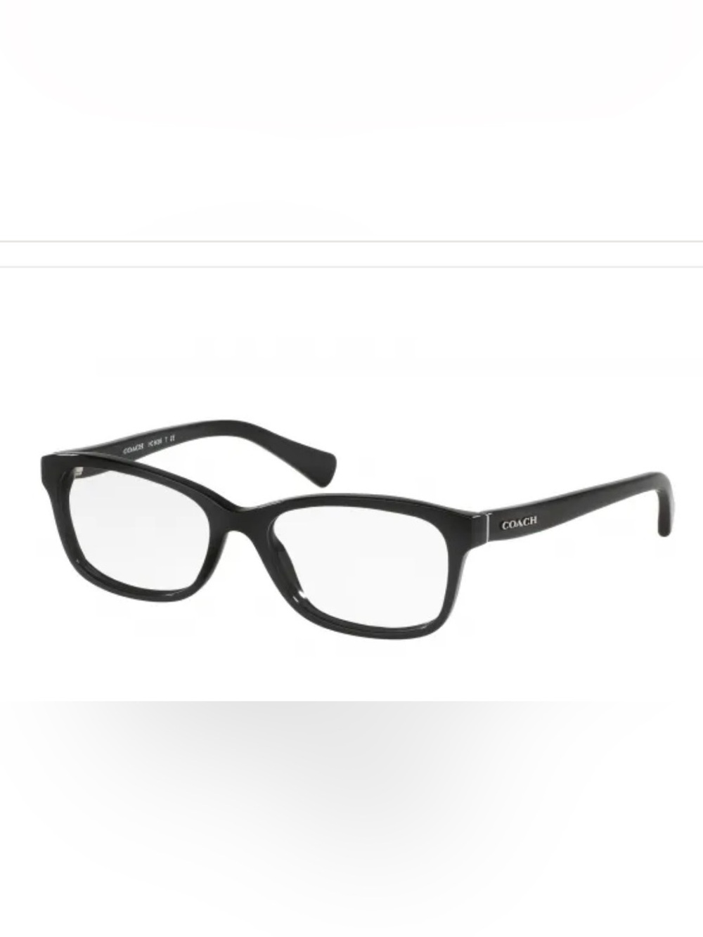 COACH Women's Black Rectangle Eyeglasses HC 6089